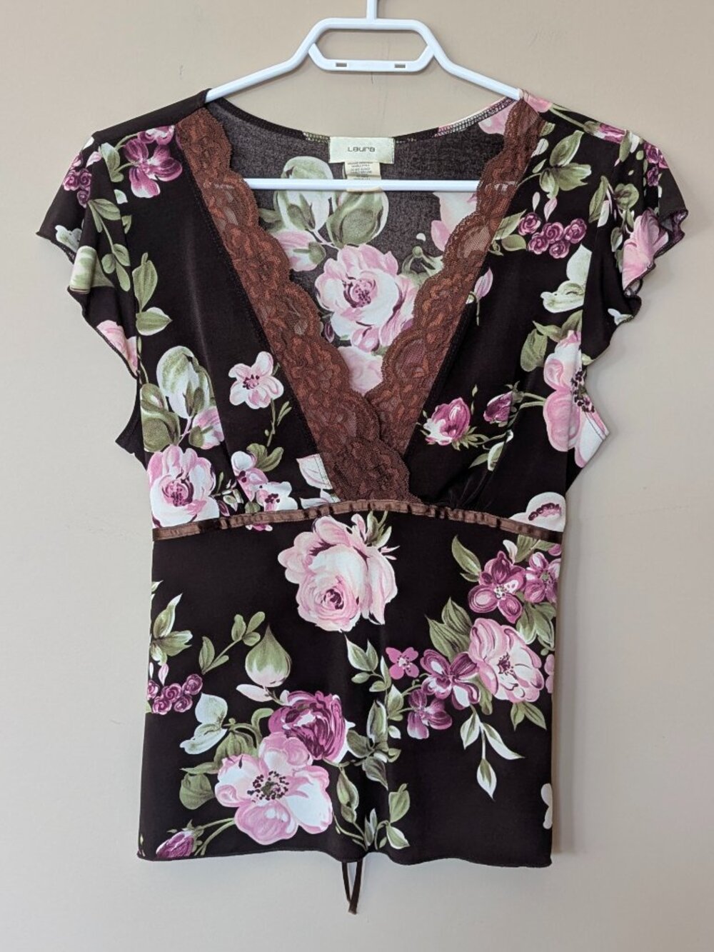 Y2K Vintage Laura floral top